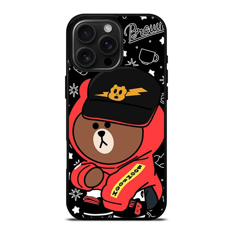 BROWN BEAR BEATS MUSIC 2 iPhone 16 Pro Max Case Cover