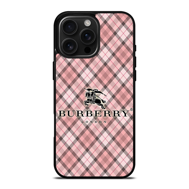 BURBERRY LONDON PINK PATTERN iPhone 16 Pro Max Case Cover
