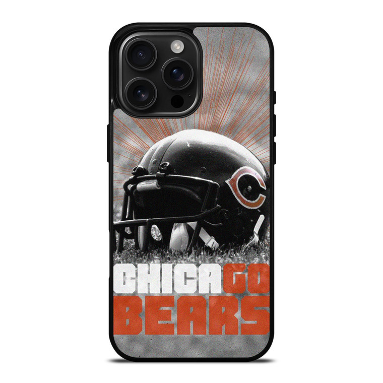 CHICAGO BEARS FOOTBALL NFL HELMET iPhone 16 Pro Max Case Cover