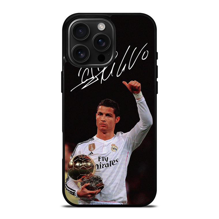 CRISTIANO RONALDO BALLON DOR iPhone 16 Pro Max Case Cover