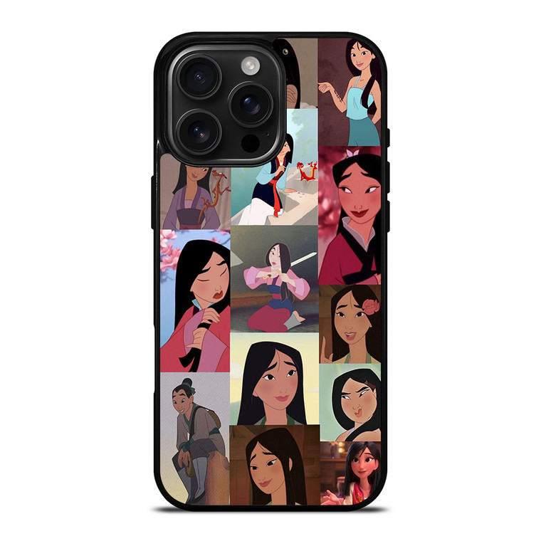 DISNEY PRINCESS MULAN COLLAGE iPhone 16 Pro Max Case Cover