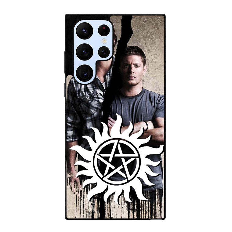 SAM AND DEAN WINCHESTER SUPERNATURAL LOGO  Samsung Galaxy S22 Ultra Case Cover