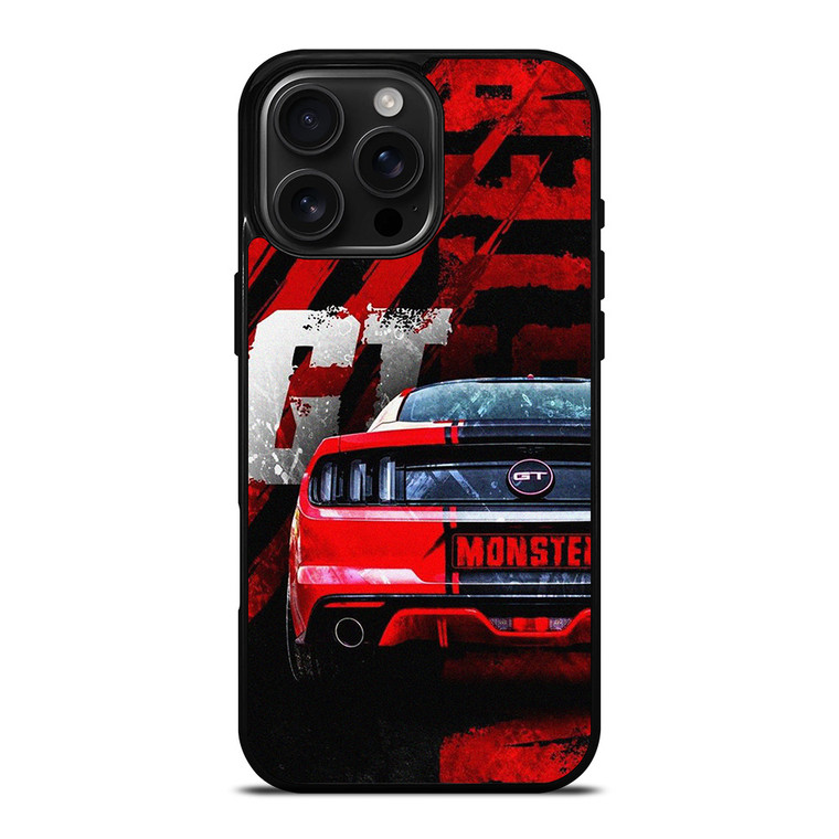 FORD MUSTANG GT RED MONSTER iPhone 16 Pro Max Case Cover