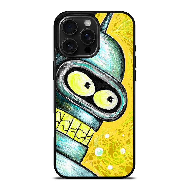 FUTURAMA BENDER CARTOON PAINTED iPhone 16 Pro Max Case Cover
