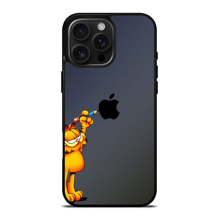 GARFIELD CAT APPLE LOGO iPhone 16 Pro Max Case Cover