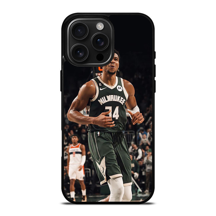 GIANNIS ANTETOKOUNMPO MILWAUKEE BUCKS BASKET iPhone 16 Pro Max Case Cover GIANNIS ANTETOKOUNMPO MILWAUKEE BUCKS BASKET iPhone 16 Pro Max Case Cover