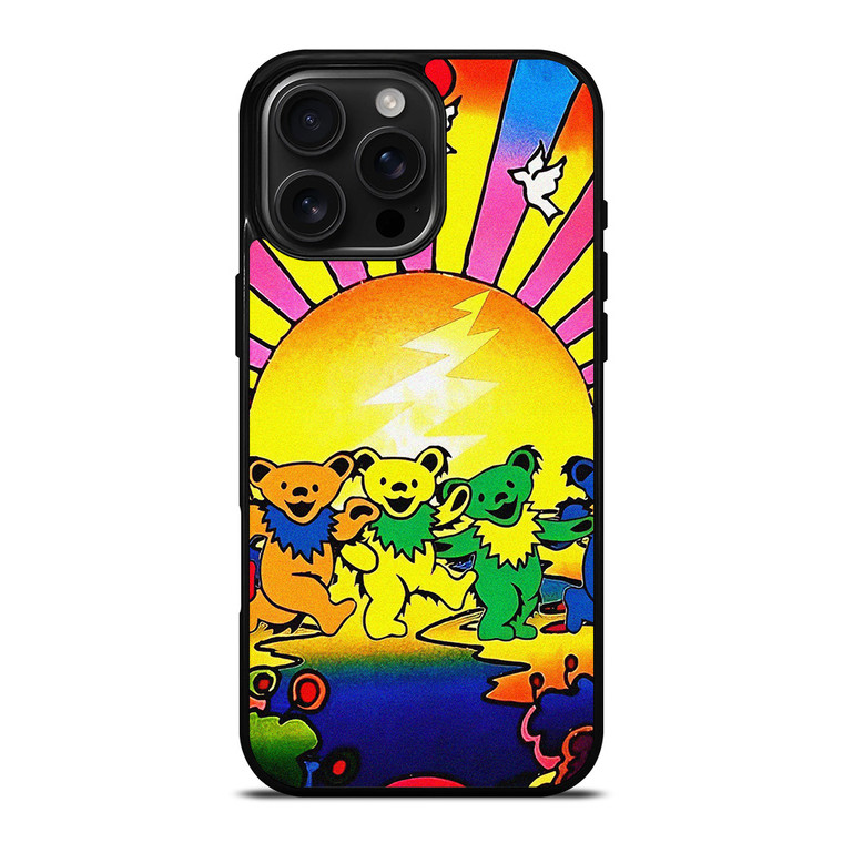 GRATEFUL DEAD DANCING BEARS ART iPhone 16 Pro Max Case Cover