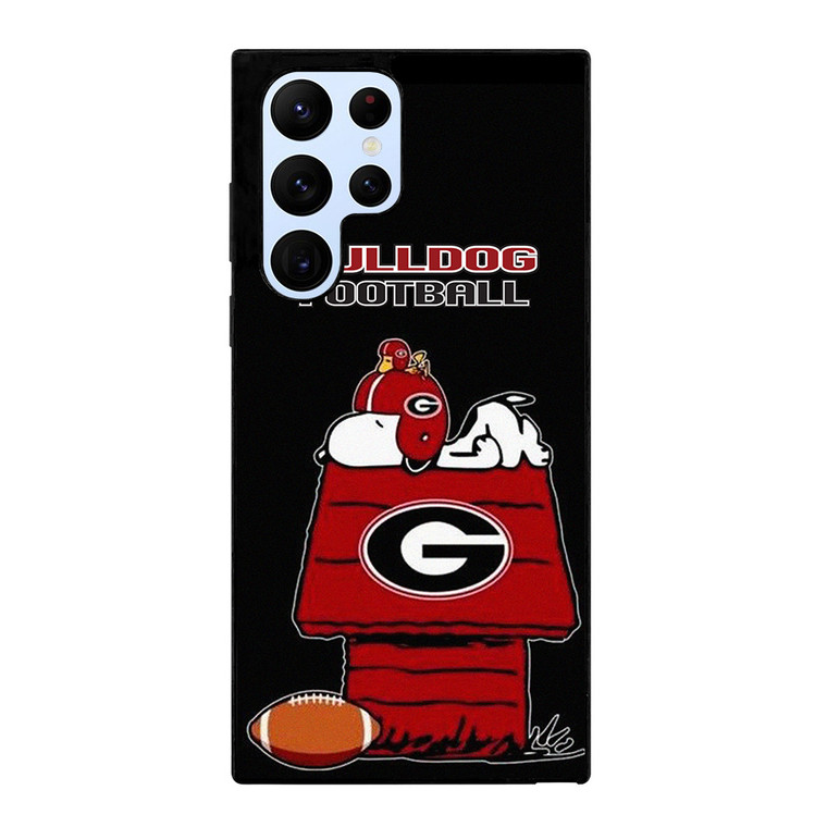 SNOOPY GEORGIA BULLDOGS FOOTBALL  Samsung Galaxy S22 Ultra Case Cover
