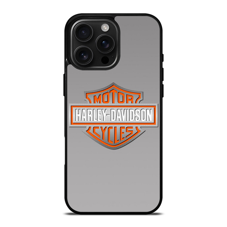HARLEY DAVIDSON MOTOR GREY LOGO iPhone 16 Pro Max Case Cover HARLEY DAVIDSON MOTOR GREY LOGO iPhone 16 Pro Max Case Cover