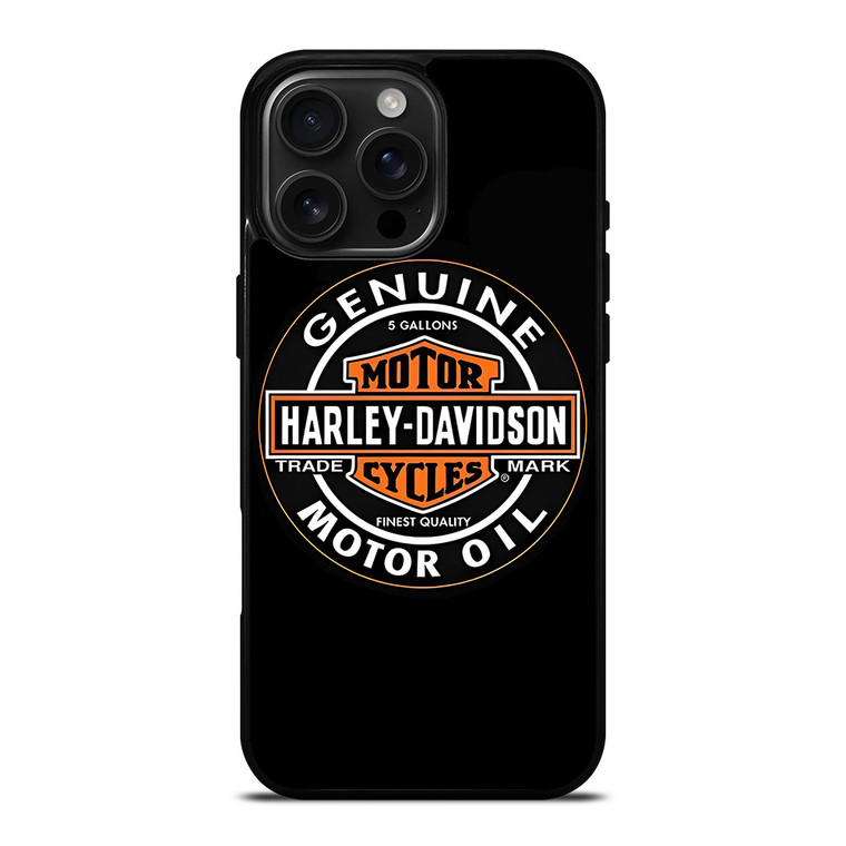 HARLEY DAVIDSON MOTOR OIL BADGE iPhone 16 Pro Max Case Cover