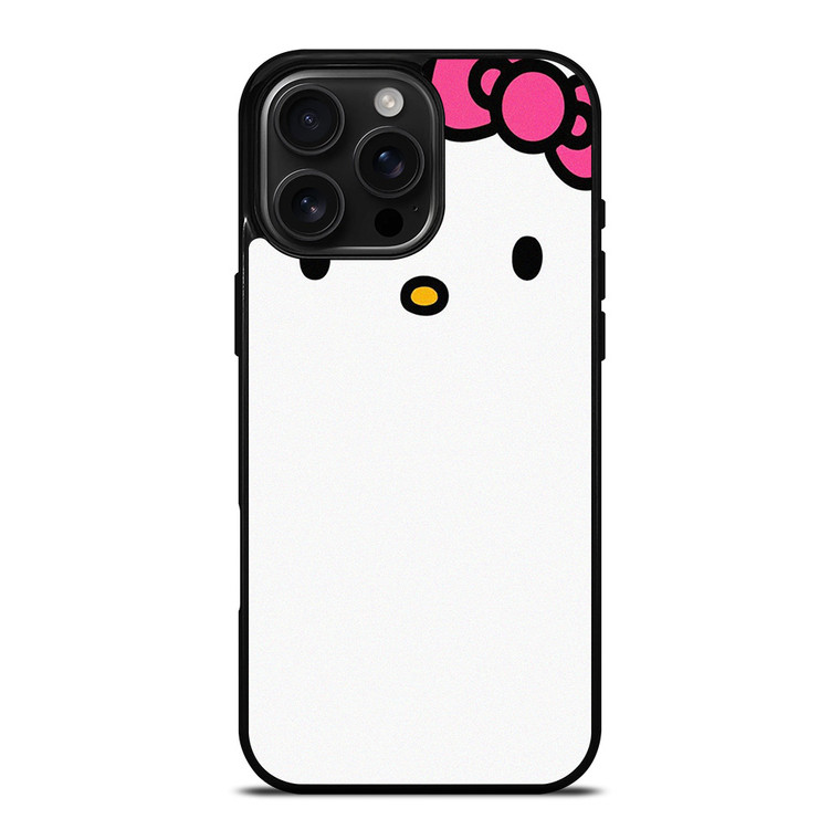 HELLO KITTY FLAT ILLUSTRATION WHITE iPhone 16 Pro Max Case Cover