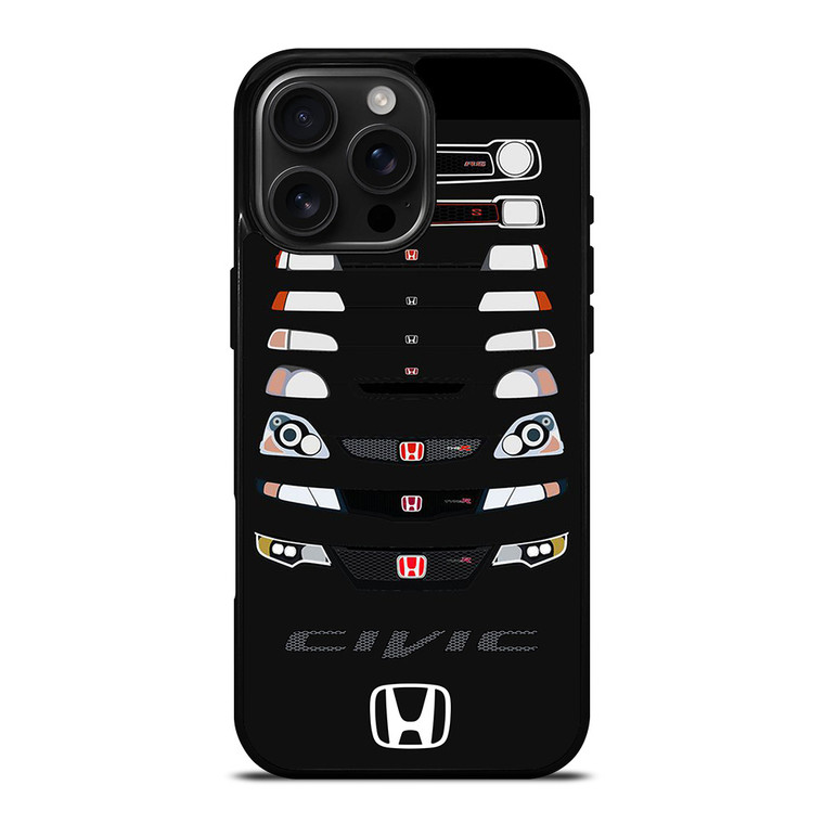 HONDA CIVIC GRILL REVOLUTION iPhone 16 Pro Max Case Cover