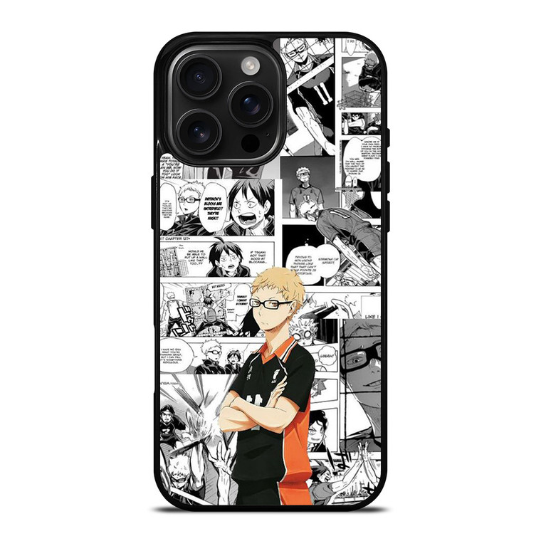 KEI TSUKISHIMA HAIKYUU ANIME COLLAGE iPhone 16 Pro Max Case Cover