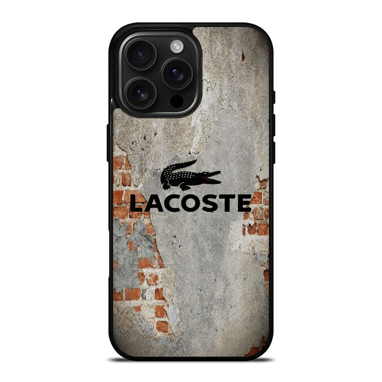 LACOSTE GRUNGE WALL LOGO iPhone 16 Pro Max Case Cover