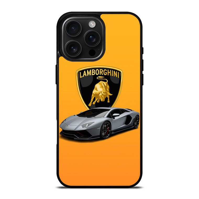 LAMBORGHINI ORANGE EMBLEM iPhone 16 Pro Max Case Cover