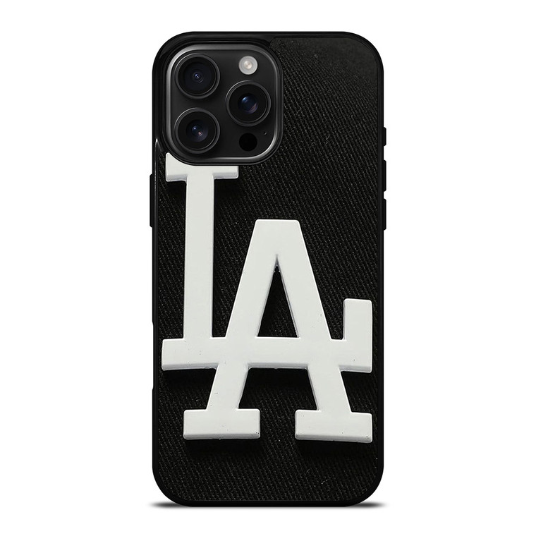 LOS ANGELES DODGERS FABRIC EMBLEM iPhone 16 Pro Max Case Cover