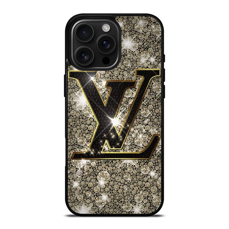 LOUIS VUITTON GLITTER EMBLEM iPhone 16 Pro Max Case Cover