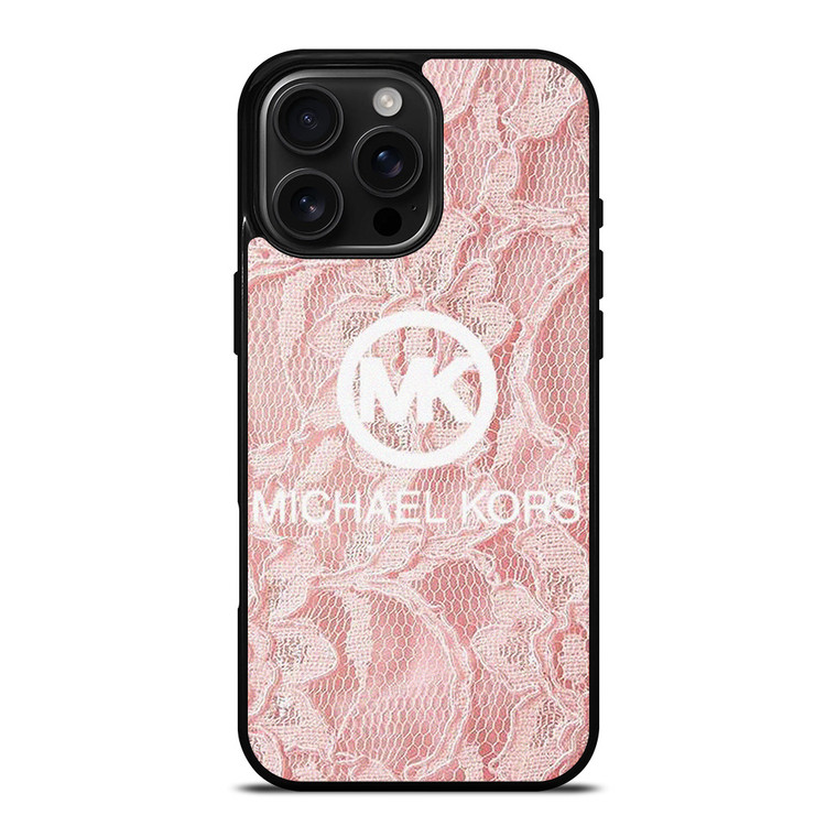 MICHAEL KORS PINK FABRIC iPhone 16 Pro Max Case Cover MICHAEL KORS PINK FABRIC iPhone 16 Pro Max Case Cover