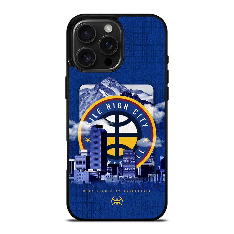 MILE HIGH CITY BASKETBALL LOGO iPhone 16 Pro Max Case Cover MILE HIGH CITY BASKETBALL LOGO iPhone 16 Pro Max Case Cover
