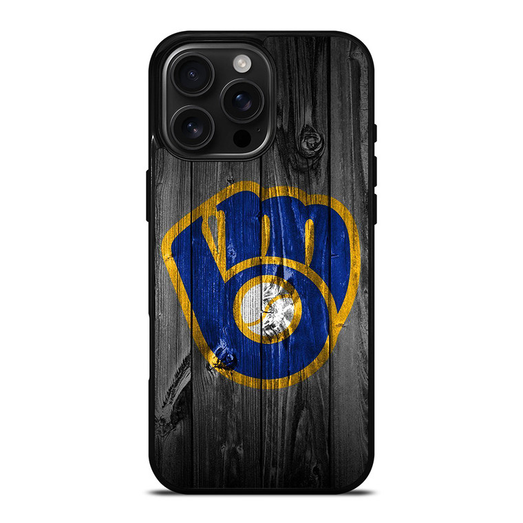 MILWAUKEE BREWERS BASEBALL WOOD LOGO iPhone 16 Pro Max Case Cover MILWAUKEE BREWERS BASEBALL WOOD LOGO iPhone 16 Pro Max Case Cover
