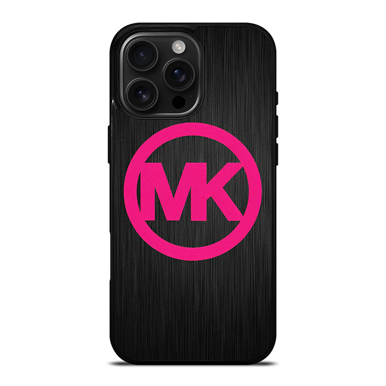 MK MICHAEL KORS PINK WOOD LOGO iPhone 16 Pro Max Case Cover MK MICHAEL KORS PINK WOOD LOGO iPhone 16 Pro Max Case Cover