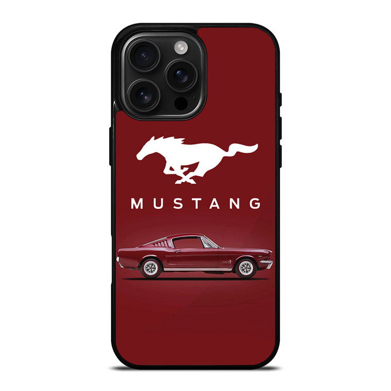 MUSTANG FASTBACK LOGO iPhone 16 Pro Max Case Cover