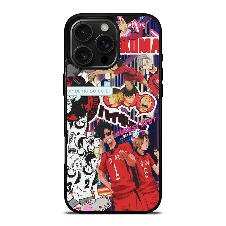 NEKOMA HIGH HAIKYUU COLLAGE iPhone 16 Pro Max Case Cover NEKOMA HIGH HAIKYUU COLLAGE iPhone 16 Pro Max Case Cover