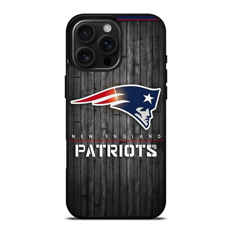 NEW ENGLAND PATRIOTS NFL WOOD LOGO iPhone 16 Pro Max Case Cover