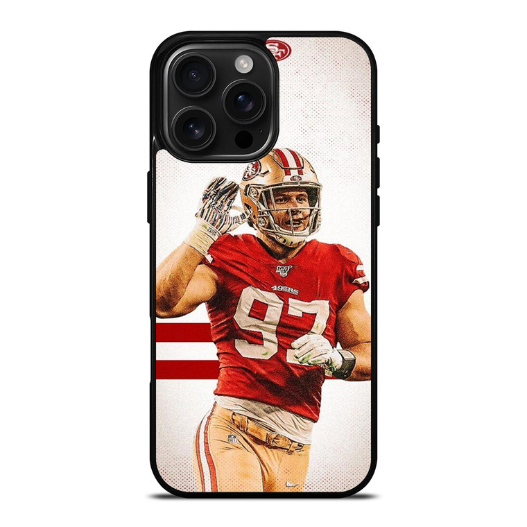 NICK BOSA SAN FRANCISCO 49ERS NFL iPhone 16 Pro Max Case Cover NICK BOSA SAN FRANCISCO 49ERS NFL iPhone 16 Pro Max Case Cover