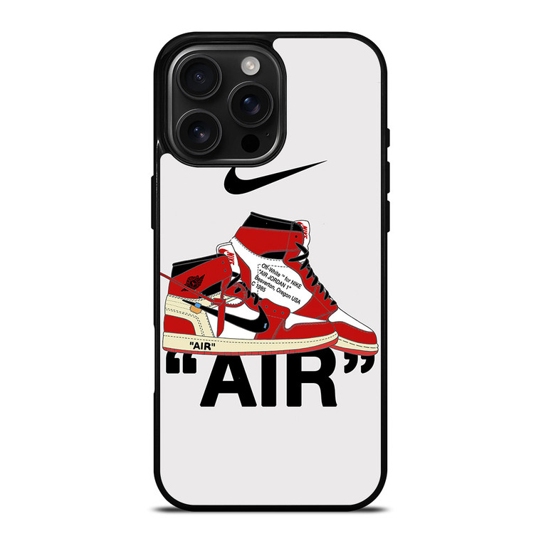 NIKE AIR JORDAN HIGH OFF WHITE iPhone 16 Pro Max Case Cover
