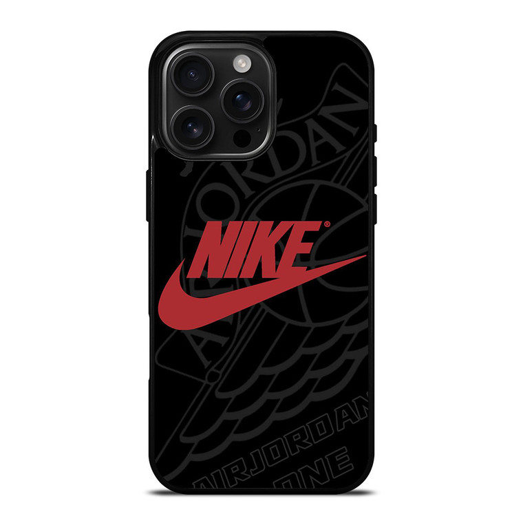 NIKE AIR JORDAN ONE JUMPMAN LOGO iPhone 16 Pro Max Case Cover
