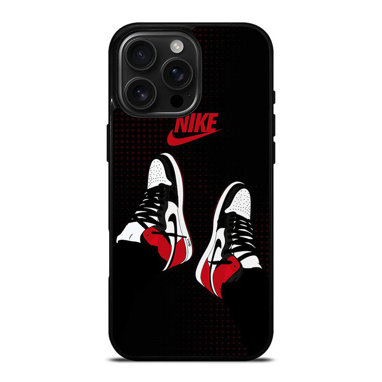 NIKE AIR JORDAN RETRO 1 RED iPhone 16 Pro Max Case Cover NIKE AIR JORDAN RETRO 1 RED iPhone 16 Pro Max Case Cover