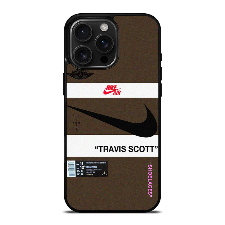 NIKE AIR TRAVIS SCOTT LOGO iPhone 16 Pro Max Case Cover NIKE AIR TRAVIS SCOTT LOGO iPhone 16 Pro Max Case Cover