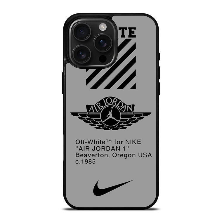 OFF WHITE NIKE AIR JORDAN COLLAGE iPhone 16 Pro Max Case Cover