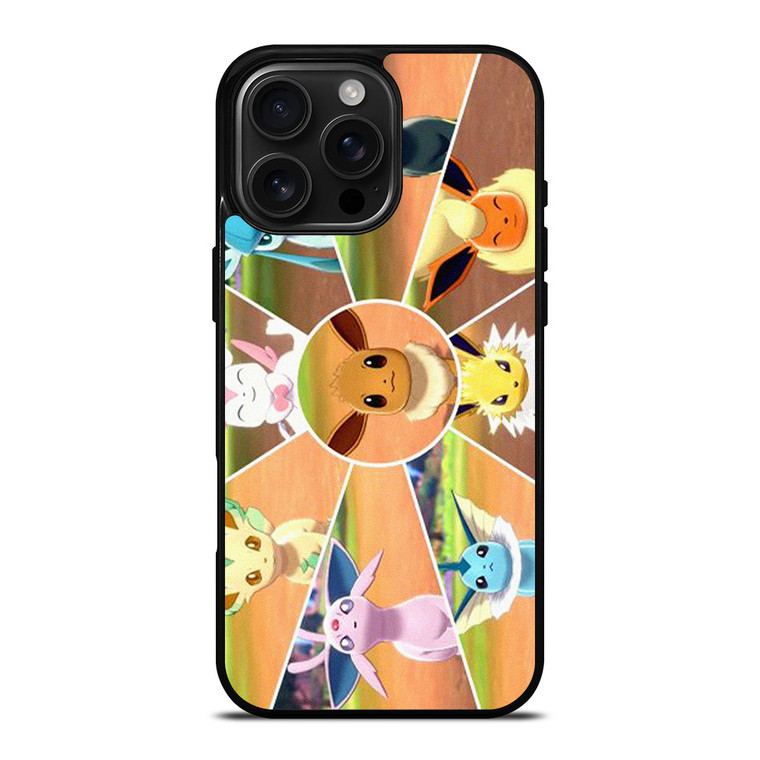 POKEMON EEVEE EVOLUTION COLLAGE iPhone 16 Pro Max Case Cover