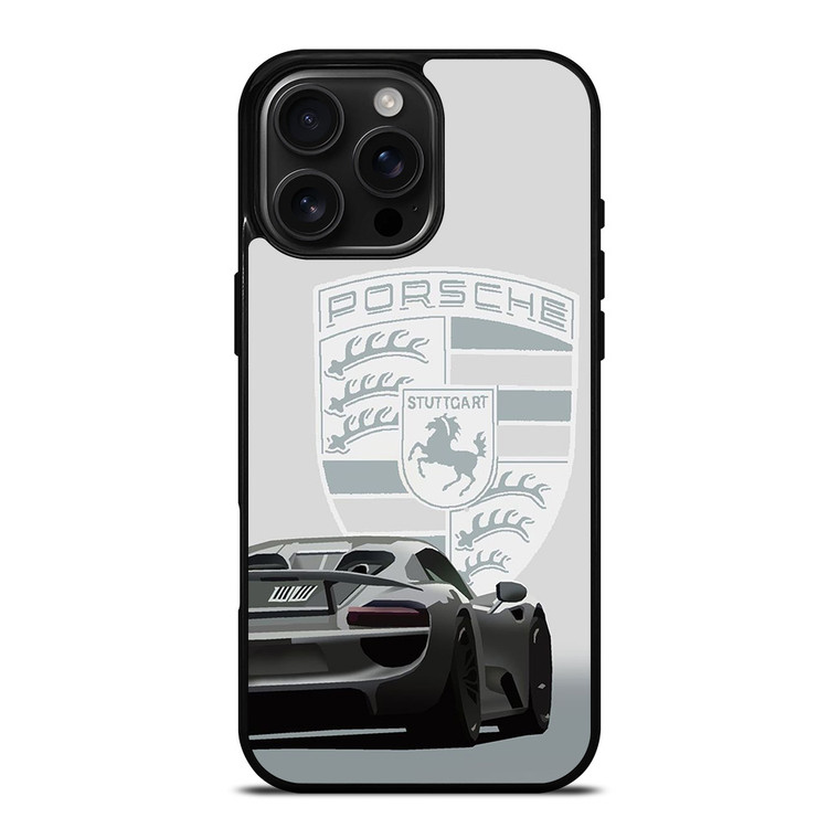 PORSCHE 918 SPIDER SUPER CAR iPhone 16 Pro Max Case Cover