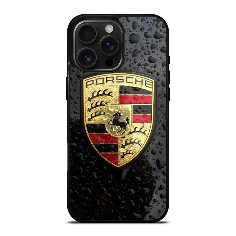 PORSCHE WET EMBLEM iPhone 16 Pro Max Case Cover