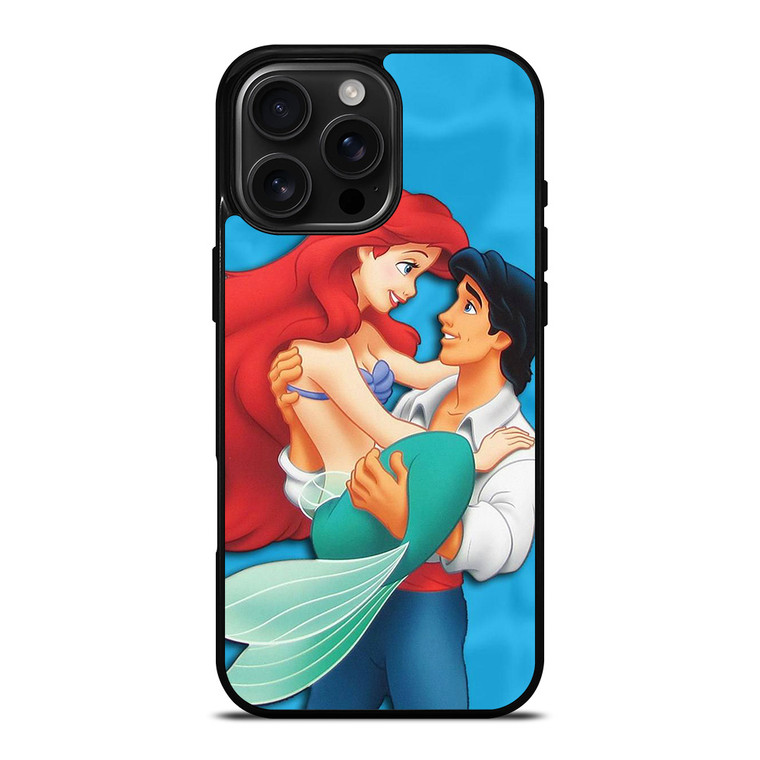 PRINCE ERIC AND PRINCESS ARIEL CARTOON DISNEY iPhone 16 Pro Max Case Cover