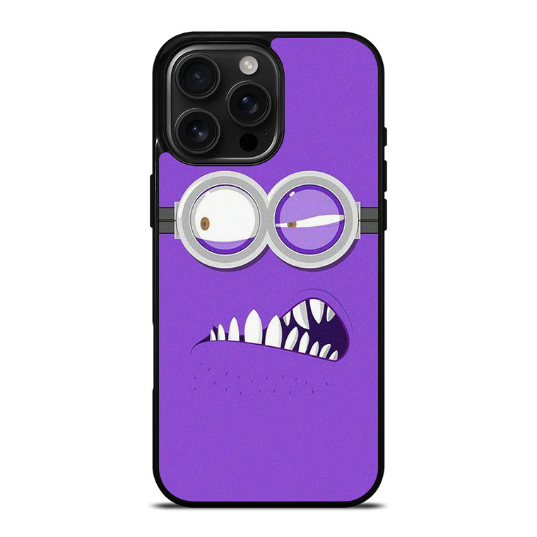 PURPLE MINION MINIMALIST iPhone 16 Pro Max Case Cover