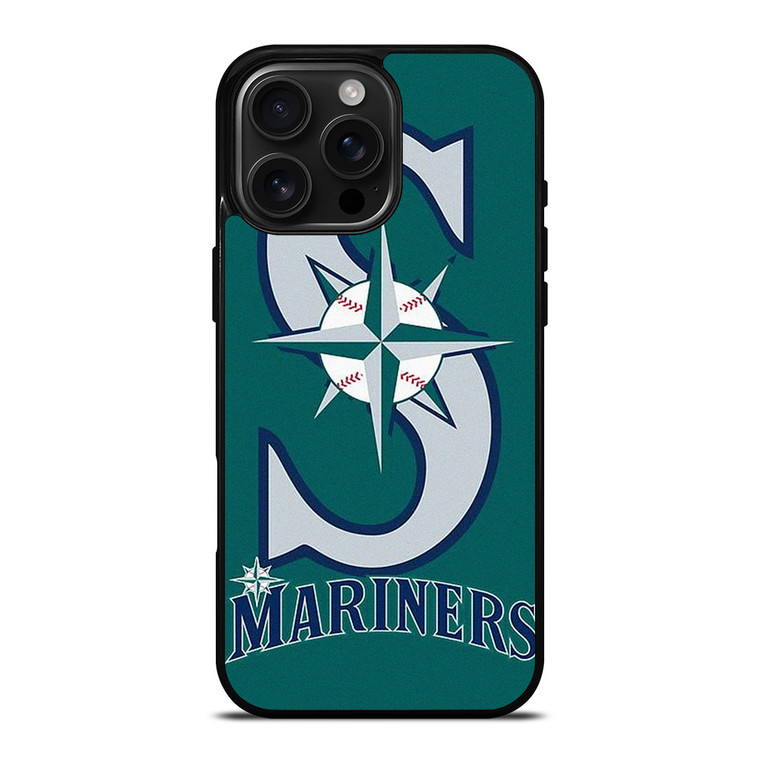 SEATTLE MARINERS BASEBALL TEAM LOGO iPhone 16 Pro Max Case Cover