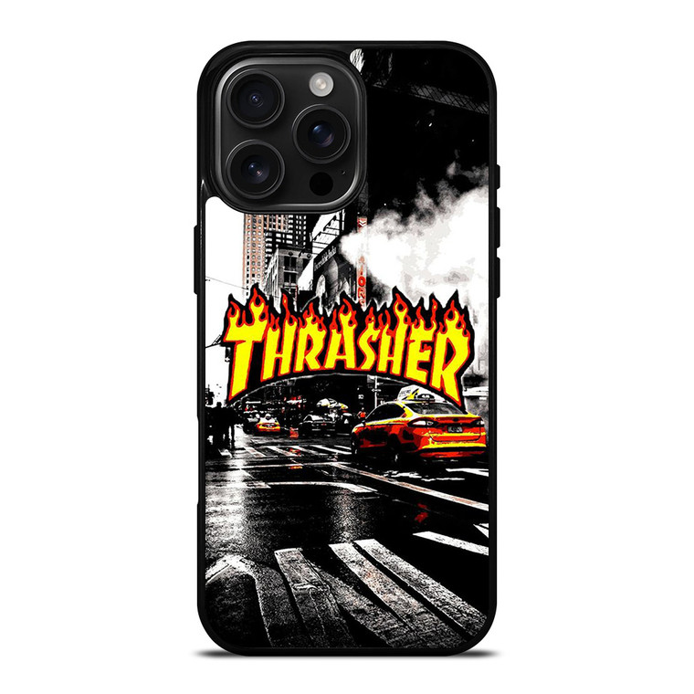 THRASHER SKATEBOARD NEW YORK LOGO iPhone 16 Pro Max Case Cover