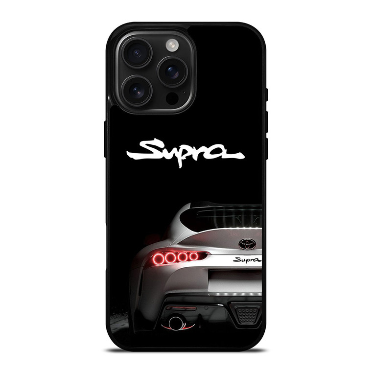 TOYOTA SUPRA CARS WHITE iPhone 16 Pro Max Case Cover