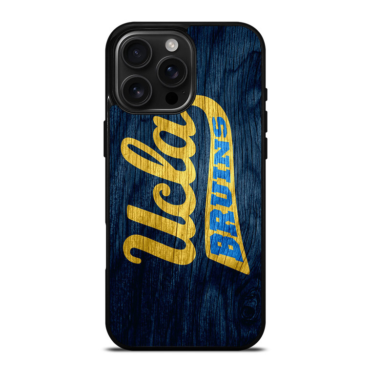 UCLA BRUINS WOOD LOGO iPhone 16 Pro Max Case Cover