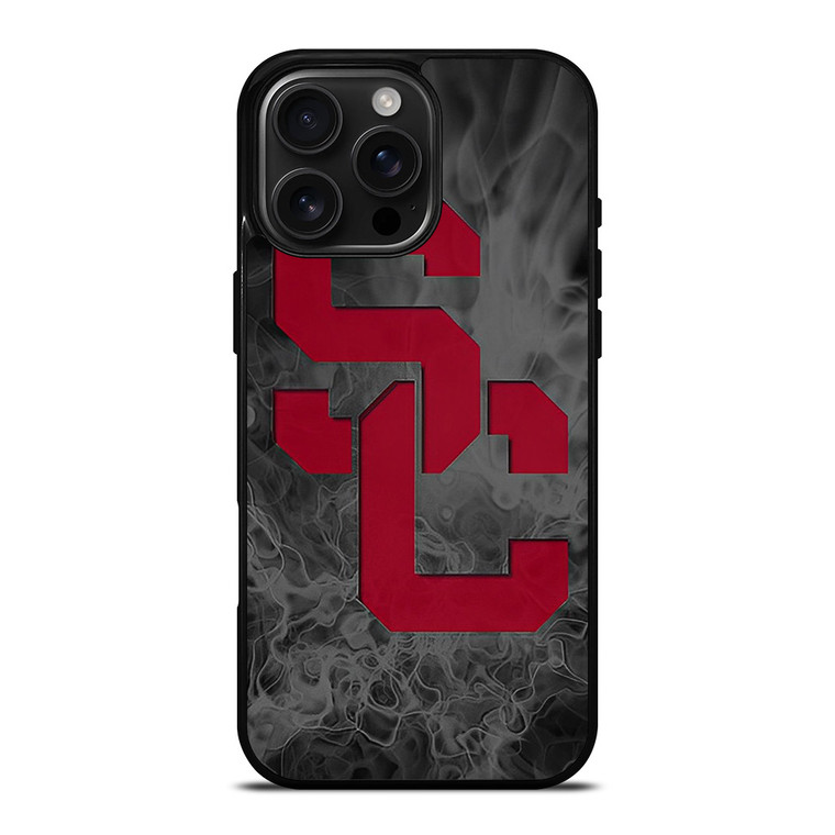 USC TROJANS FOOTBALL SMOKED LOGO iPhone 16 Pro Max Case Cover USC TROJANS FOOTBALL SMOKED LOGO iPhone 16 Pro Max Case Cover