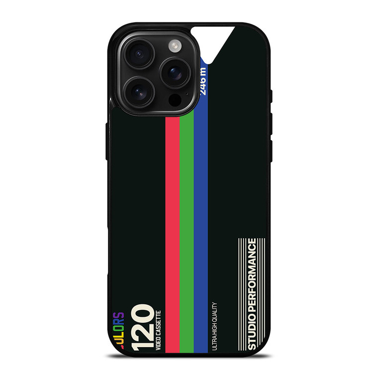 VHS CASSETTE STUDIO PERFORMANCE iPhone 16 Pro Max Case Cover