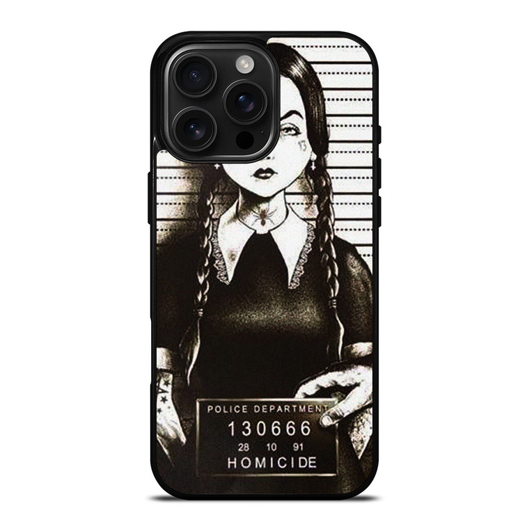 WEDNESDAY ADAMS MUGSHOT iPhone 16 Pro Max Case Cover