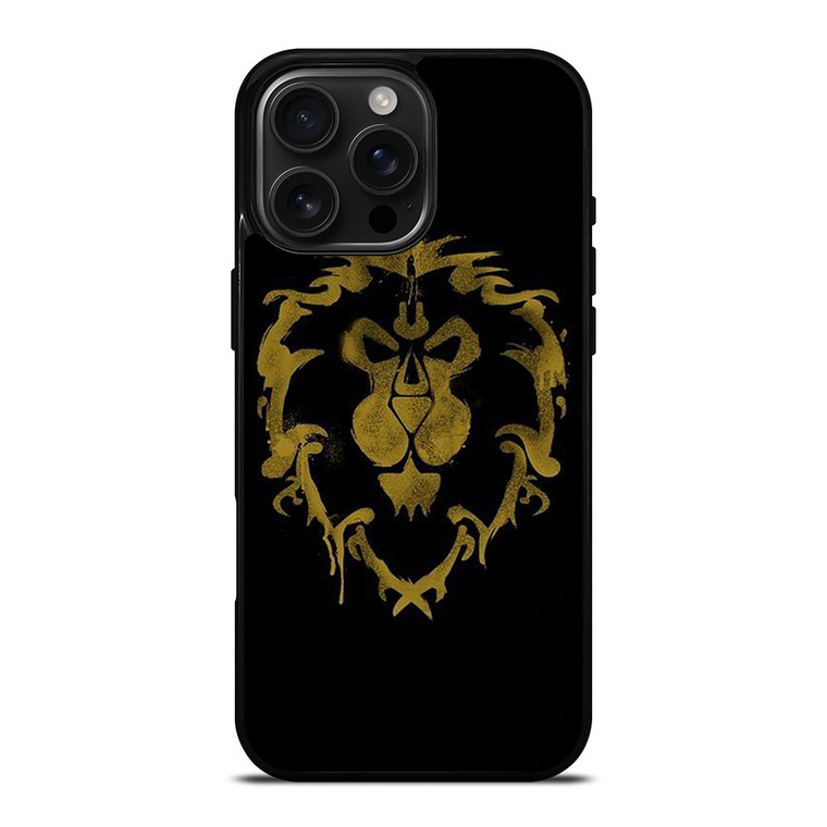 WORLD OF WARCRAFT ALLIANCE BLACK LOGO iPhone 16 Pro Max Case Cover