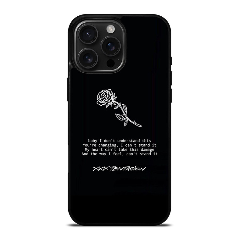 XXXTENTACION QUOTES LOGO iPhone 16 Pro Max Case Cover