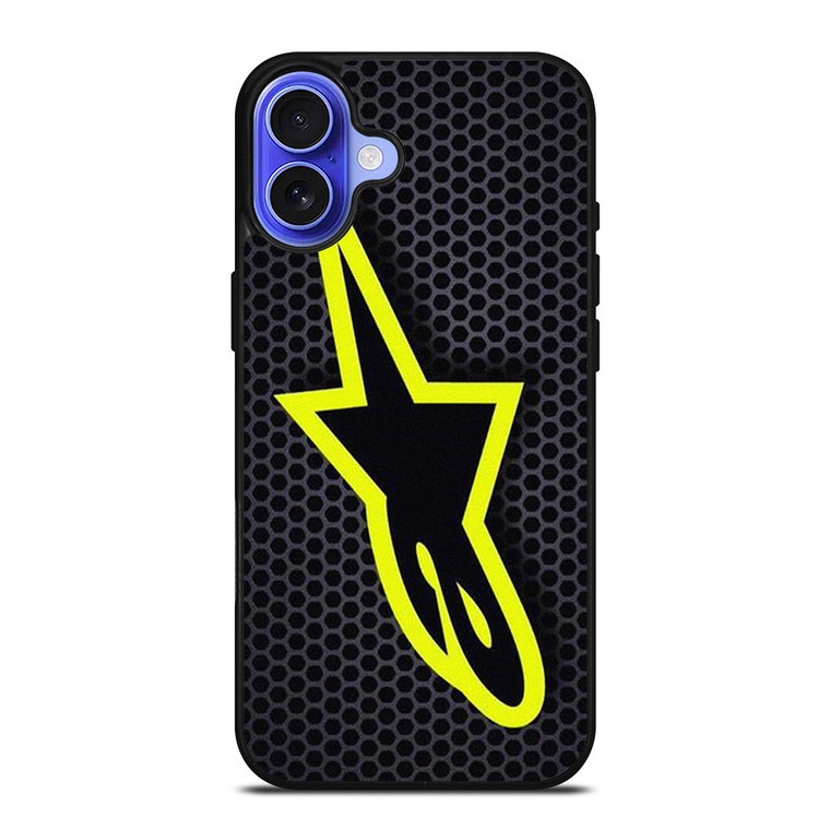 ALPINESTAR METAL CARBON EMBLEM iPhone 16 Case Cover