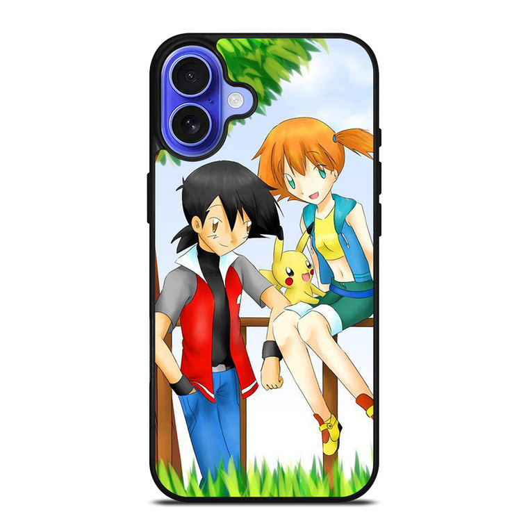 ASH MISTY PIKACHU POKEMON ANIME iPhone 16 Case Cover